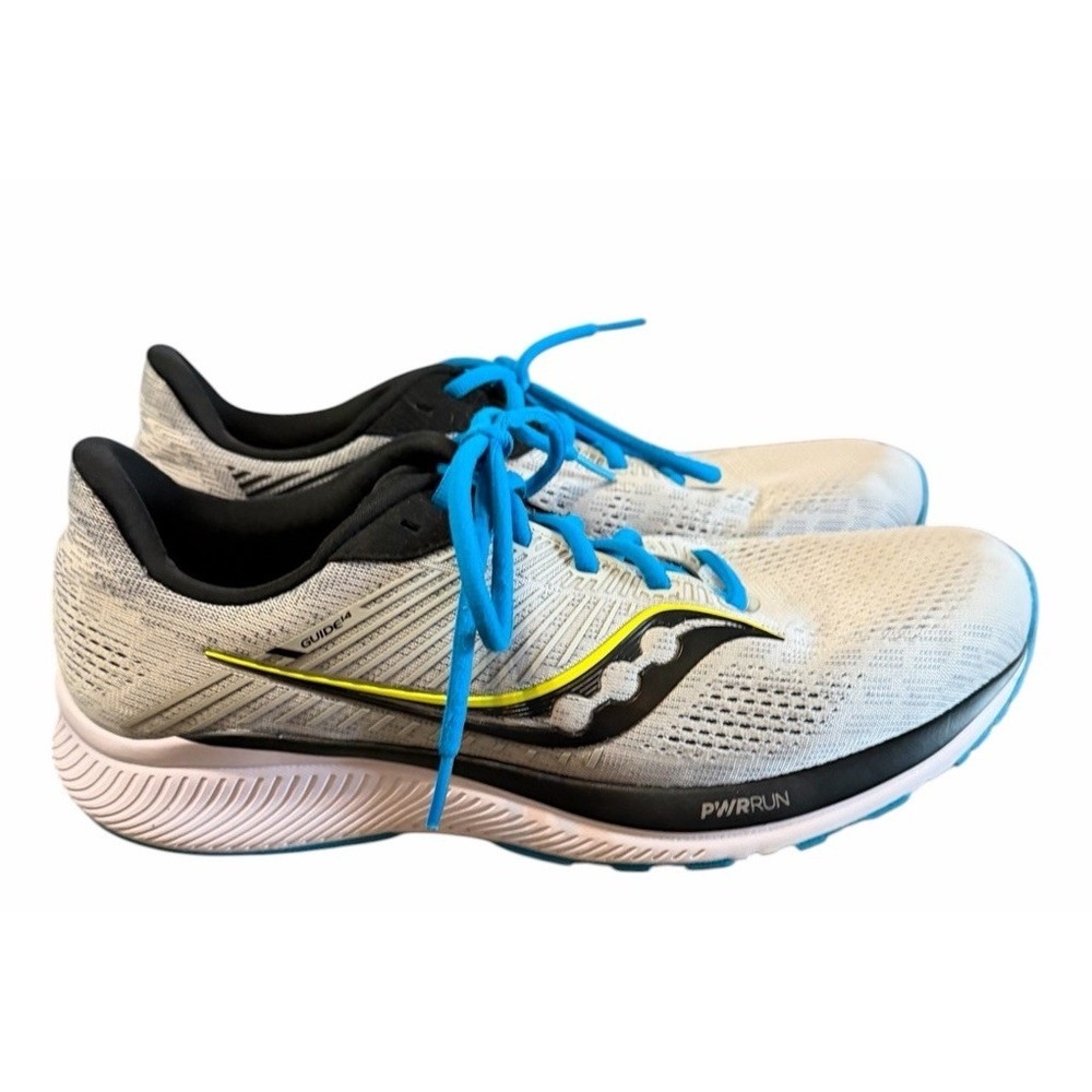 Saucony Guide 14 Running Shoes Alloy/Cobalt Athletic Sneakers Men's Size 10